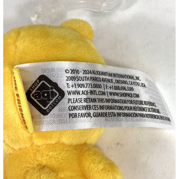 Line Friends Yellow Bear - Mini 4" Plush Keychain - Canary Yellow - Picture 5 of 7